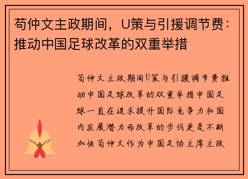 苟仲文主政期间，U策与引援调节费：推动中国足球改革的双重举措